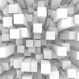 Абстрактный белый фон из 3d блоков