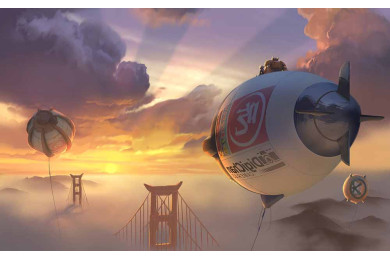 Небо мультсериала Город героев: Новая история Небо мультсериала Город героев: Новая история