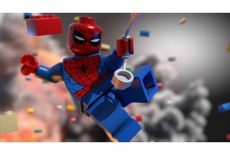 Лего-супергерой Спайдермен в действии
