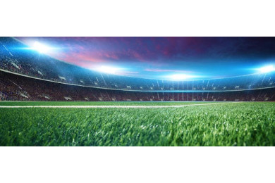 Стадион с болельщиками перед матчем Стадион с болельщиками перед матчем