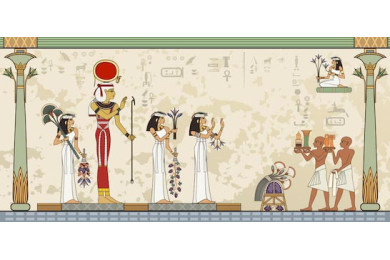 Фрески с древнего Египта - иероглифы и символы Фрески с древнего Египта - иероглифы и символы