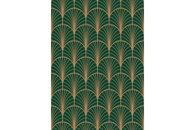 Векторный рисунок абстрактные перья зеленого павлина