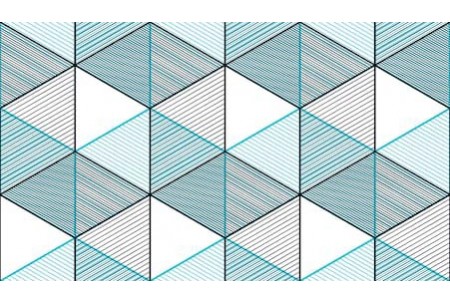  Геометрические абстрактные 3d линии в цветных тонах
