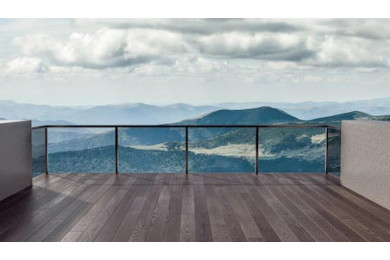 Терраса с прекрасным видом на горы