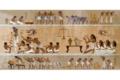 Древние египетские фрески - жизнь египтян
