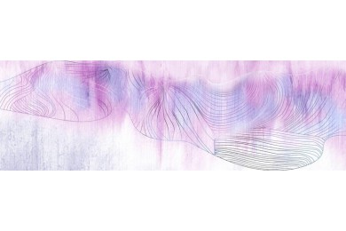 Абстрактные волнистые розово-фиолетовые линии