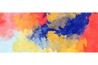 Абстрактный акварельный рисунок в пастельных цветах