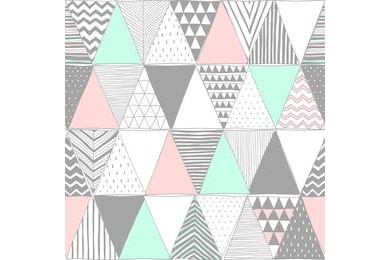 Геометрическая мозаика пастельные треугольники