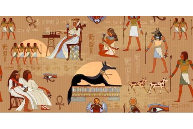 Древние египетские боги и фараоны иероглифы резьба