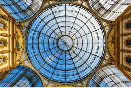 Купол внутри Galleria Vittorio Emanuele II