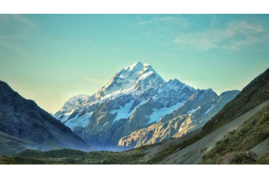 Потрясающий вид на гору Кук в Новой Зеландии Потрясающий вид на гору Кук в Новой Зеландии