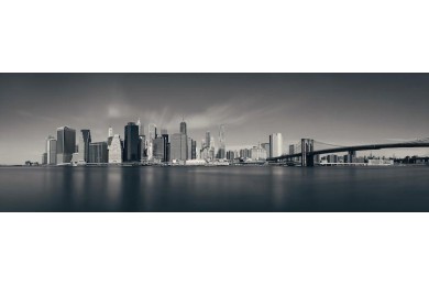 Бруклинский мост и городской горизонт Манхэттена
