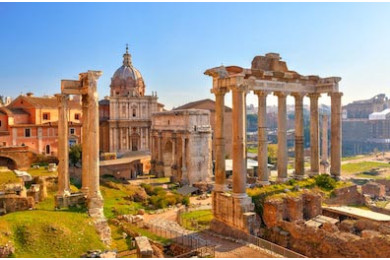 Римские руины в Риме, Форум, Италия Римские руины в Риме, Форум, Италия