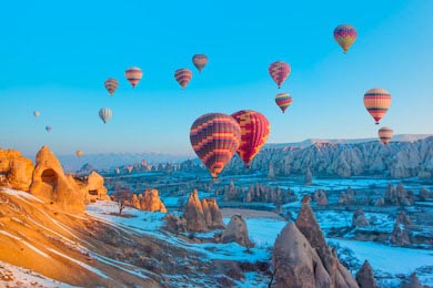 Полет на воздушном шаре над живописной Каппадокией