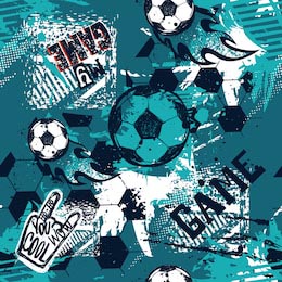 Футбольная тема на темно синем фоне 