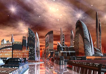 Инопланетный реалистичный город
