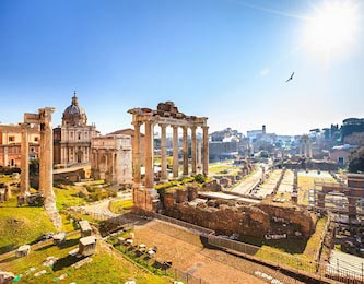 Древние римские руины в Риме, Италия