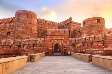 Форт из красного песчаника средневековой Индии