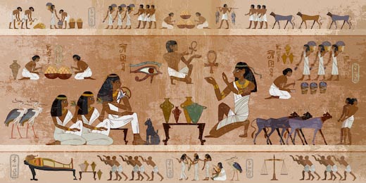 Древние египтяне, сельское хозяйство и рыболовство