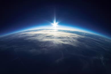 Фотосъемка земли из космоса 20км над землей
