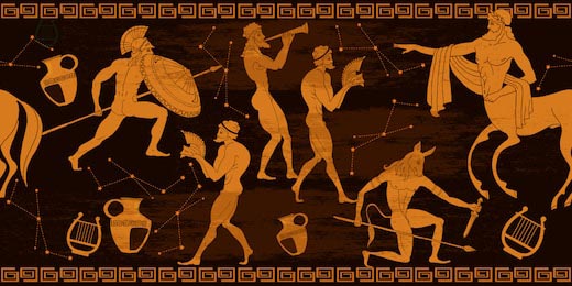 Древнегреческая мифология. Кентавр, люди, боги