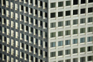 Абстракции геометрической формы здания в Токио
