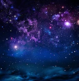 Ночное небо в космическом пространстве