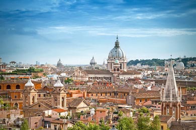 Панорамный городской пейзаж Рима, Италия