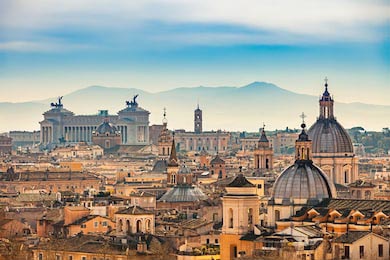 Вид на Рим из Кастель Сант-Анджело