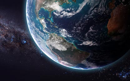 Детализированное изображение Земли из космоса