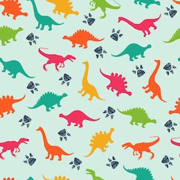 Красочные динозавры на абстрактном фоне гранжа