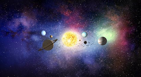 Планеты солнечной системы в космосе