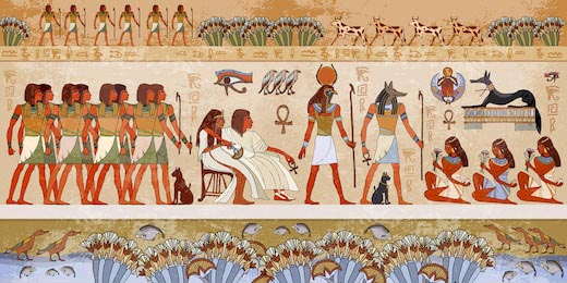 Боги и фараоны. Древняя египетская с иероглифами