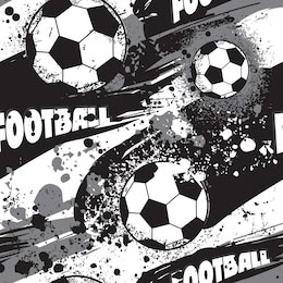 Футбольные мячи с надписью в стиле гранж