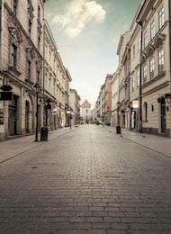 Улица Флориана в историческом центре Кракова, Польша