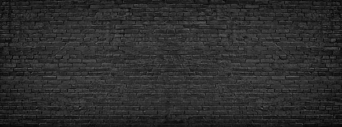 Панорамный вид на черную кирпичную стену