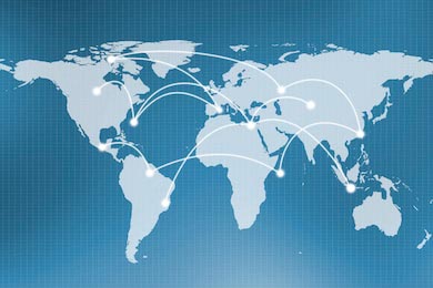 Карта мира глобального делового фона
