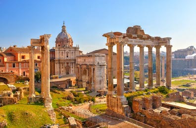 Римские руины в Риме, Форум, Италия
